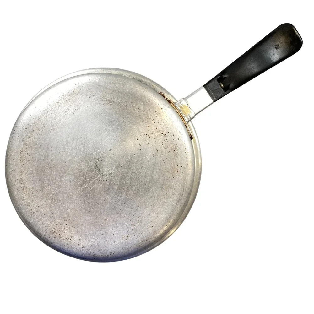 Vintage Kitchen Craft No 229 Aluminum Saucepan 8.25 Inch Black Handle USA